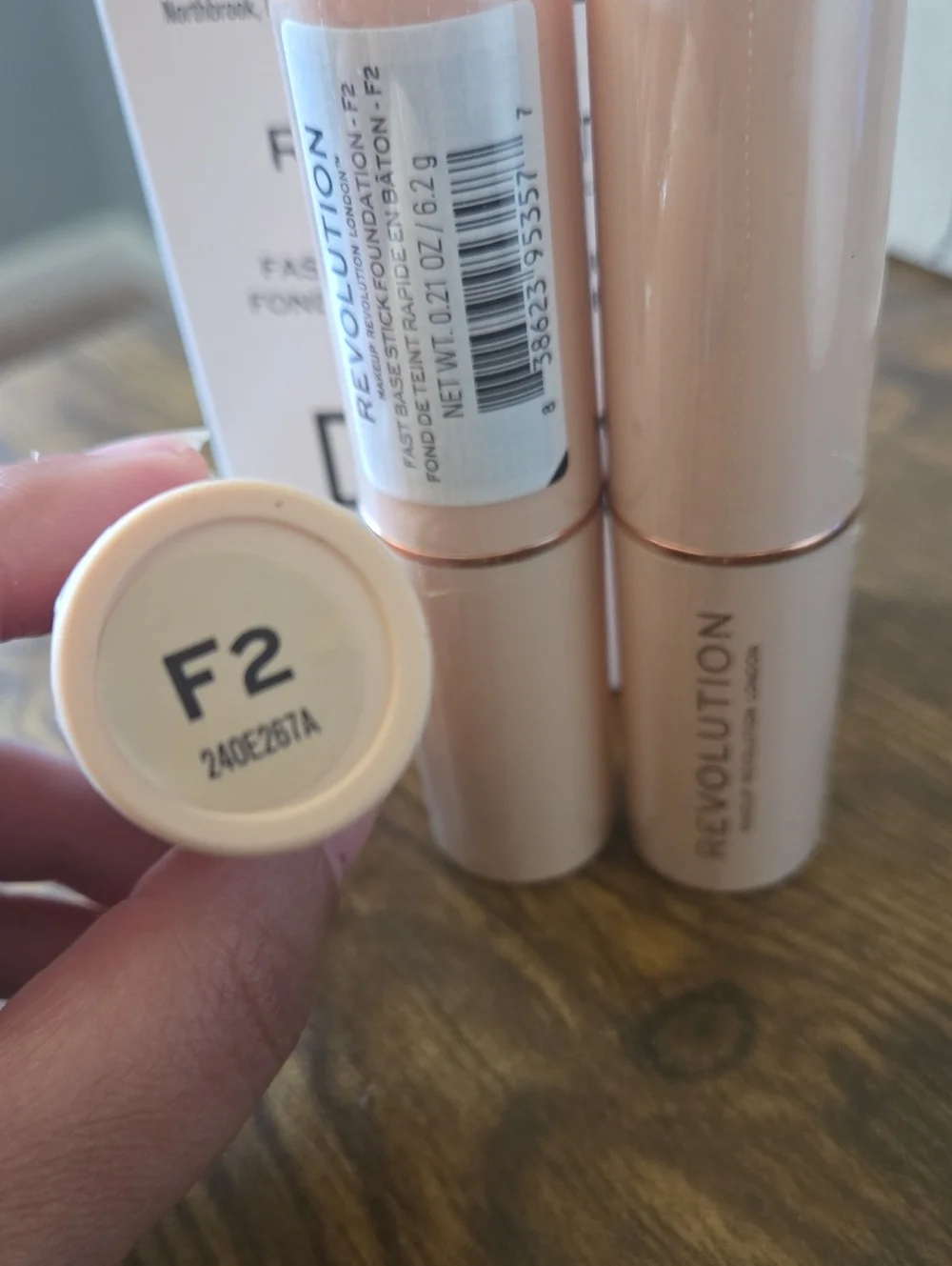 Set Of 3 Revolution Fast Base Stick Foundation - F2